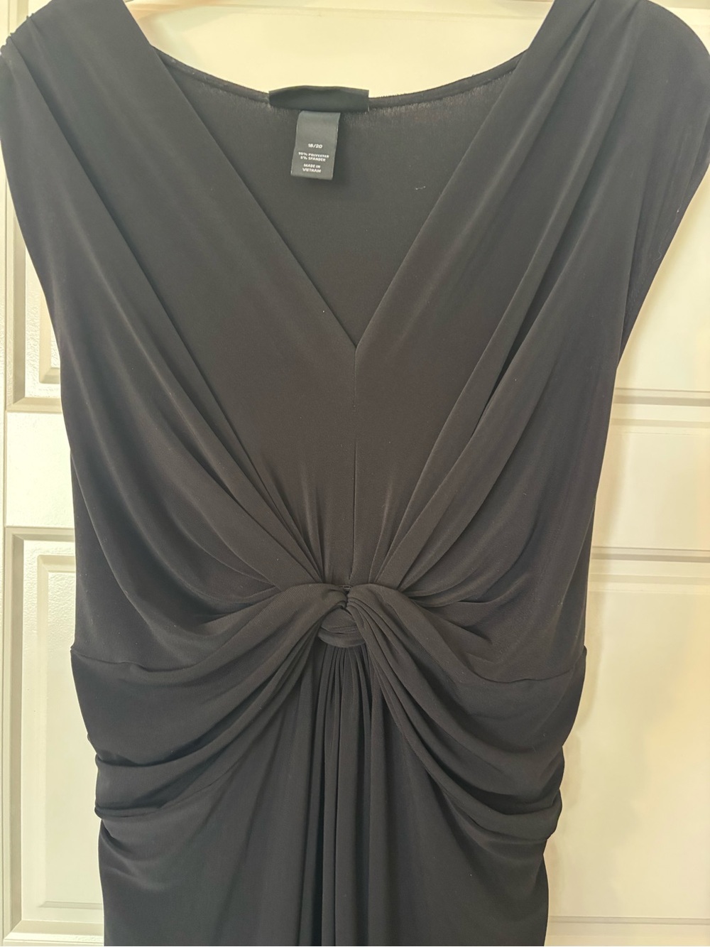 Lane Bryant Black Knot-Front Maxi Dress